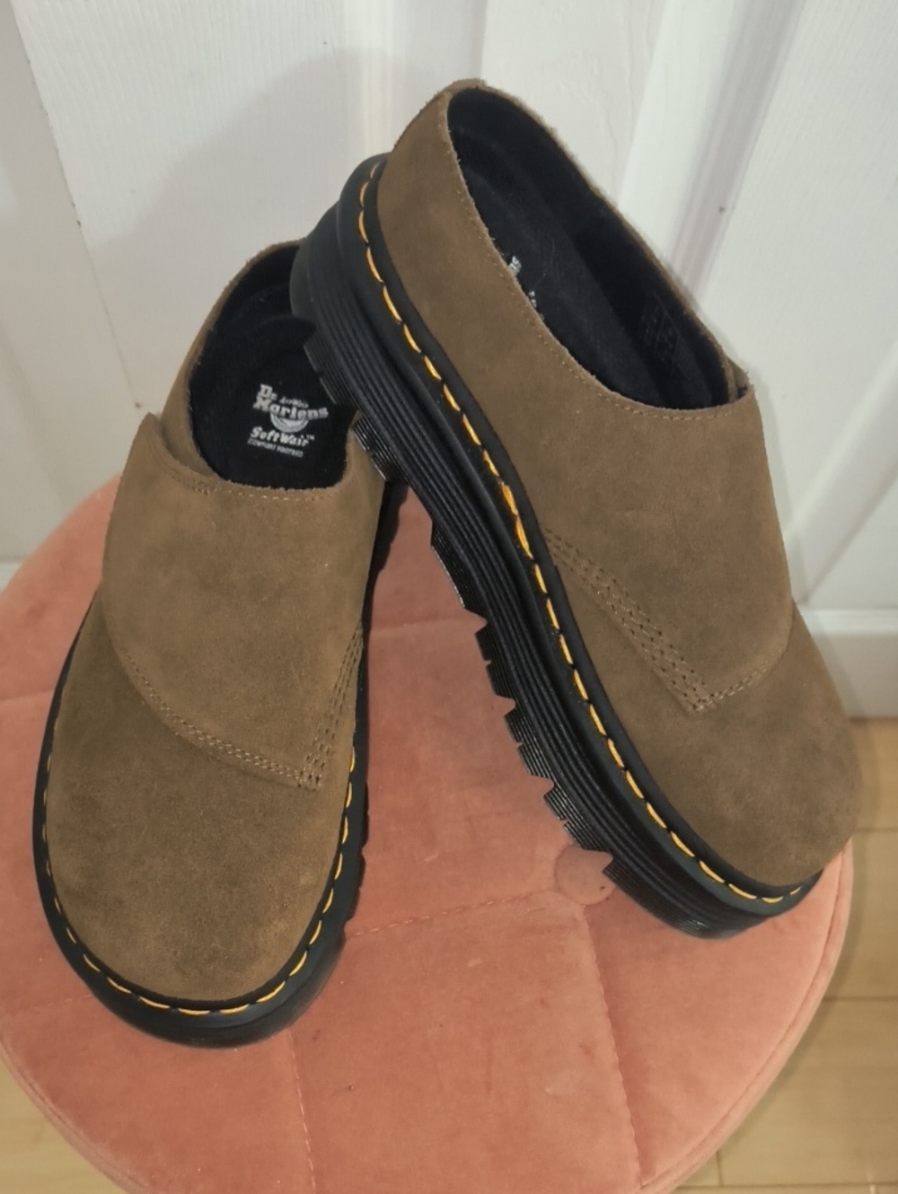 Dr Martens Zebzag AnyWair Suede Mules Size 8 Mens / 9 Women's - Picture 5 of 9